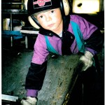 Tuotantopäällikkö Teemu Björni työsarkansa alussa.