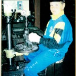 Toimitusjohtaja Marko Björni uransa alussa.